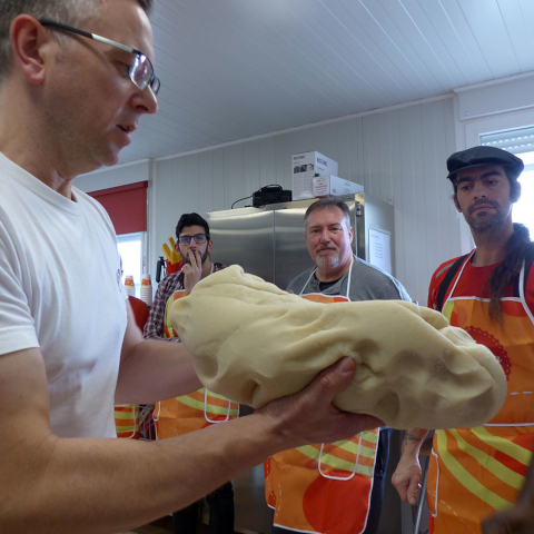 Churro making courses: kneading dough